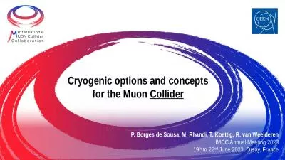 Cryogenic options and concepts for the Muon