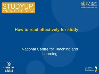 How to read effectively for study