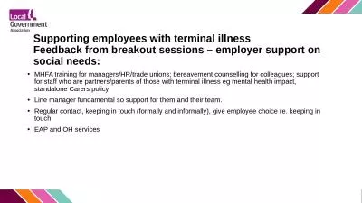 Supporting employees with terminal illness