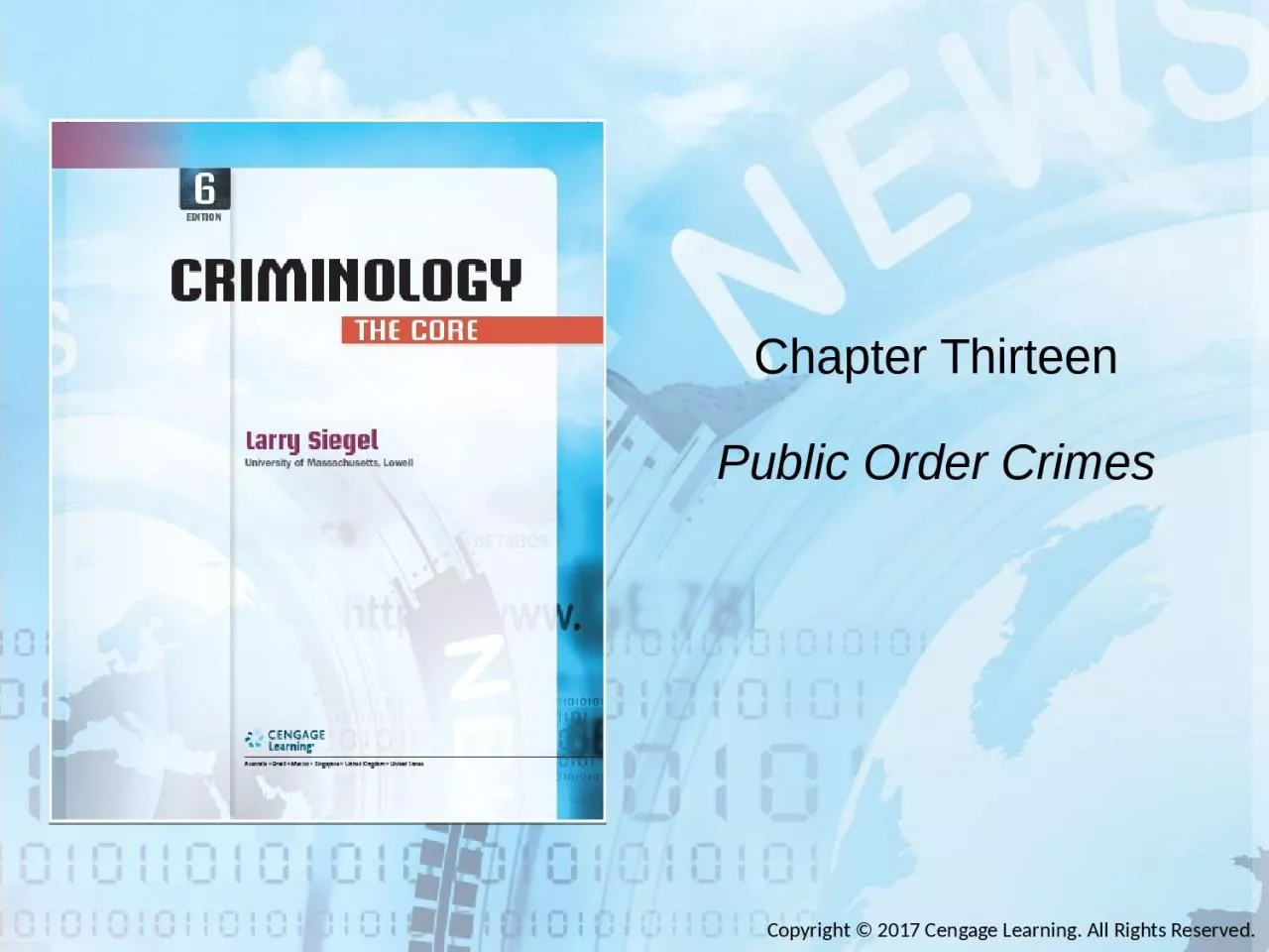 Chapter  Thirteen Public Order Crimes
