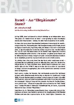 Israel – An “Illegitimate” Bar-Ilan University; Fordham
