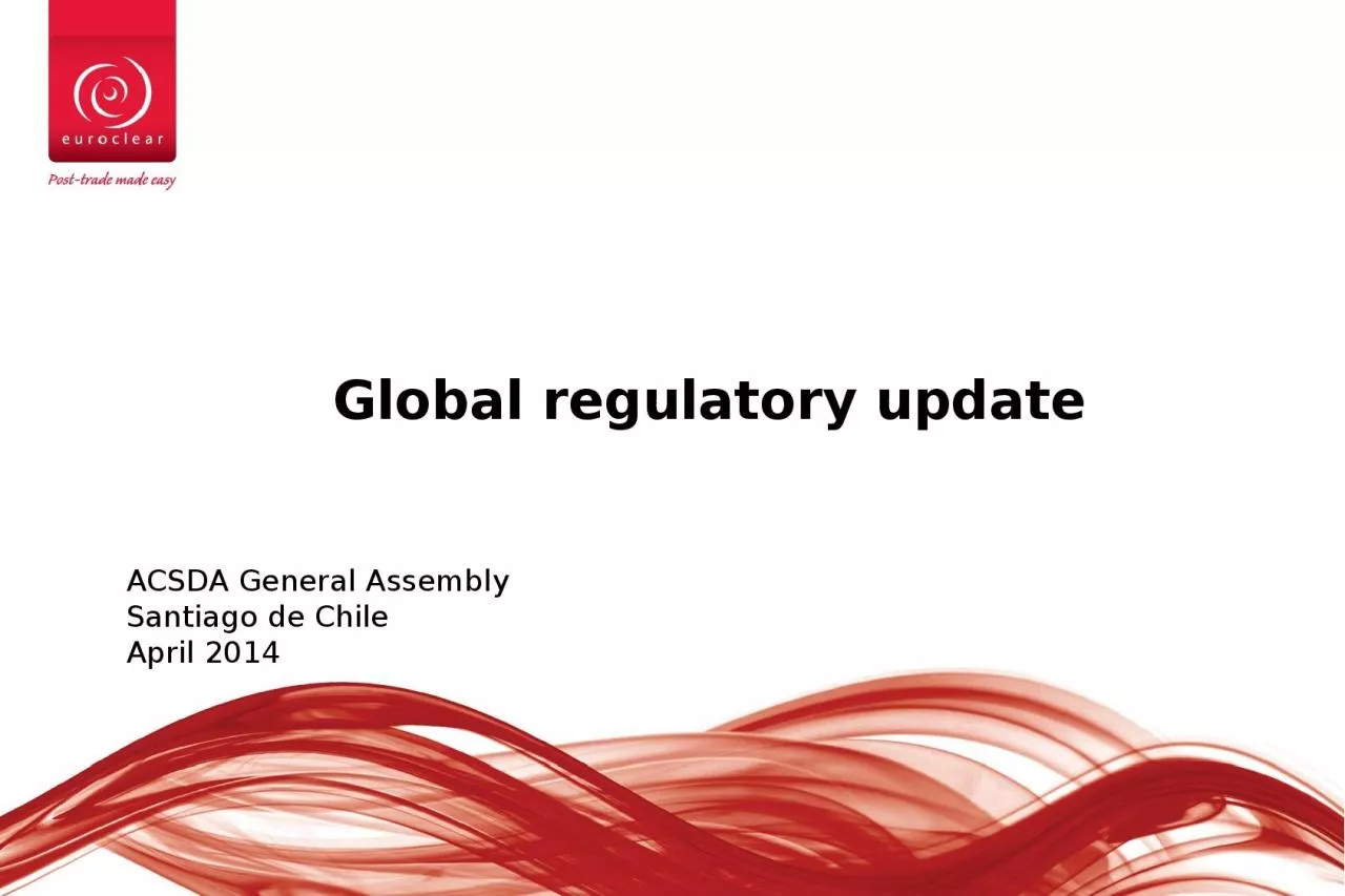 Global  regulatory   update