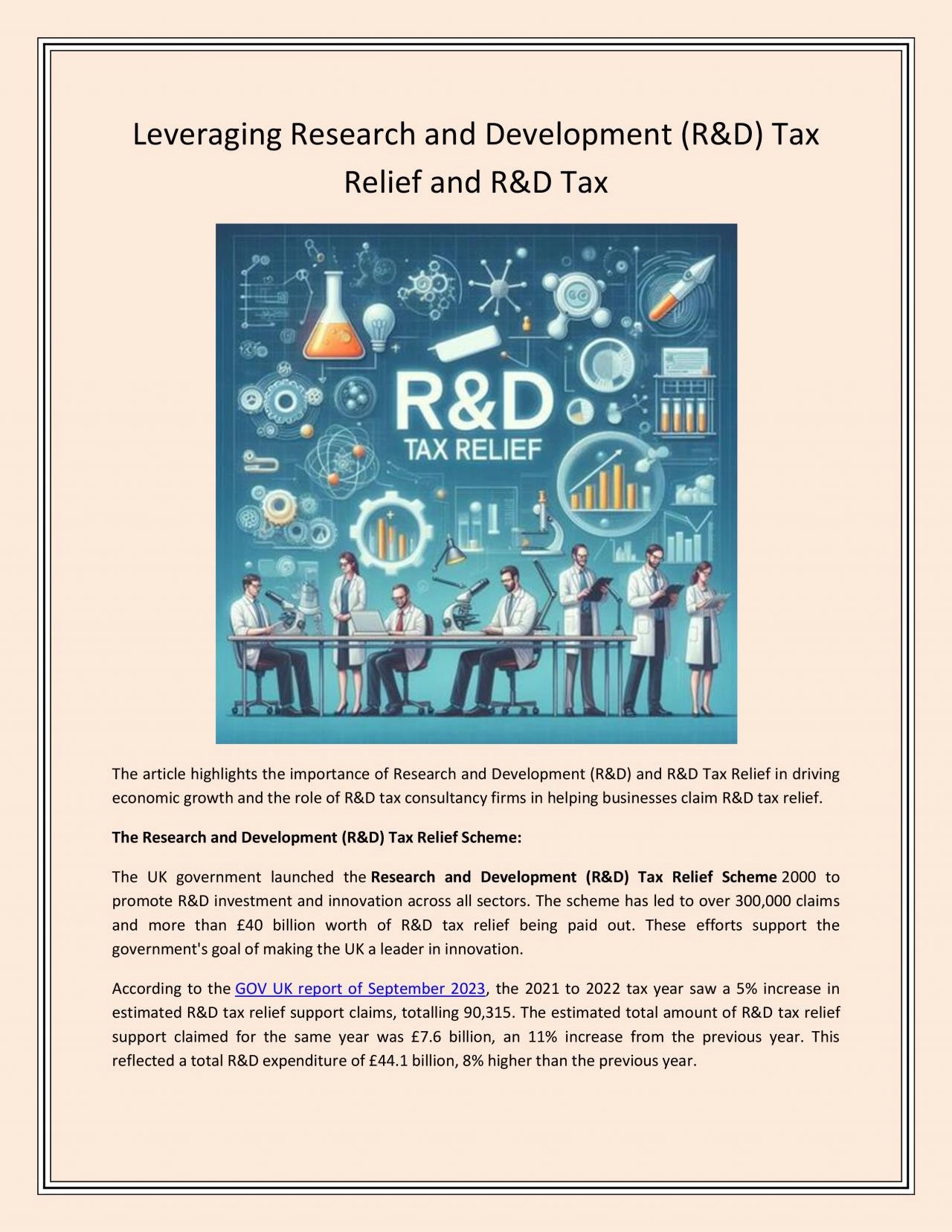 PDF-Leveraging Research and Development (R&D) Tax Relief and R&D Tax