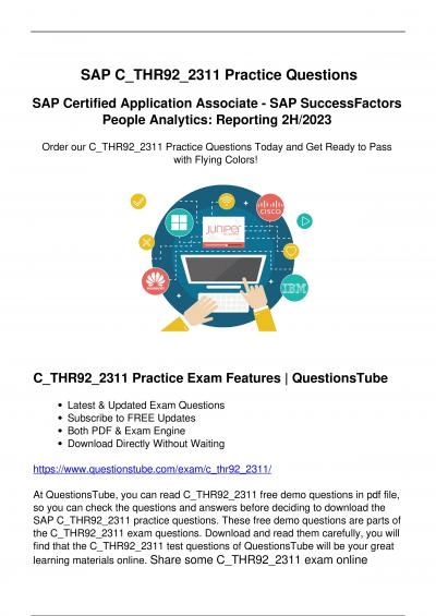 Superior C_THR92_2311 Exam Questions (March 2024) - Prepare for the C_THR92_2311 Exam Now