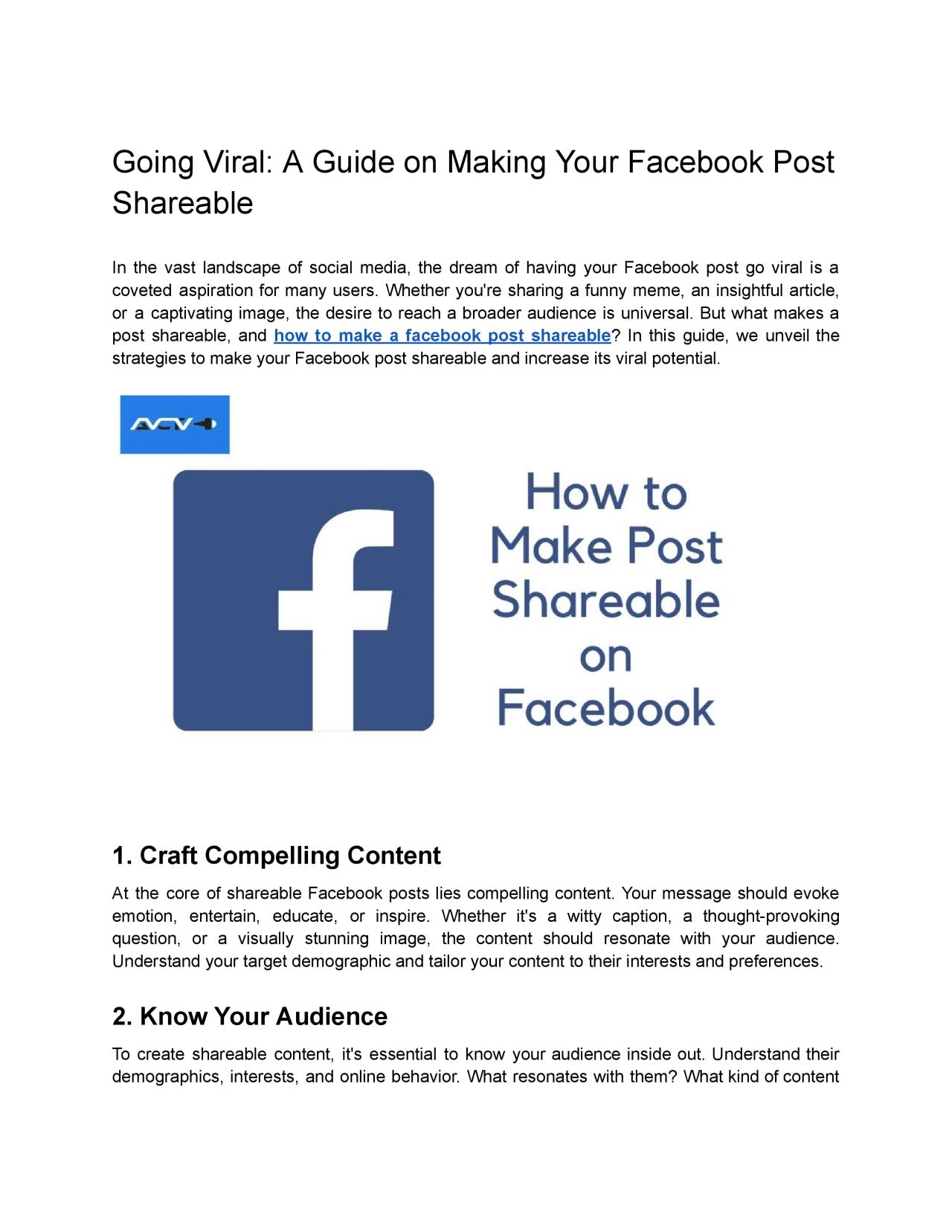 PDF-how to make a facebook post shareable