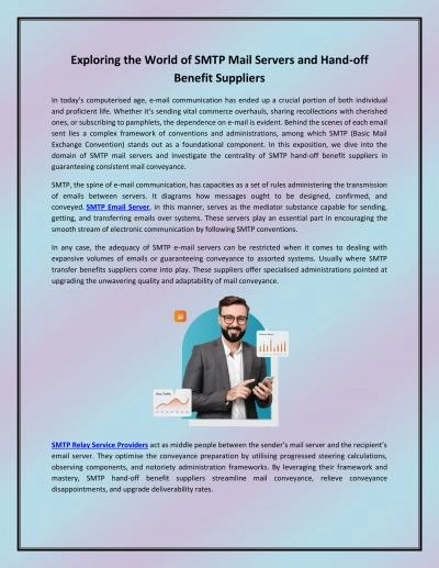 Exploring the World of SMTP Mail Servers and Hand-off Benefit Suppliers