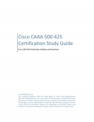 Cisco CAAA 500-425 Certification Study Guide