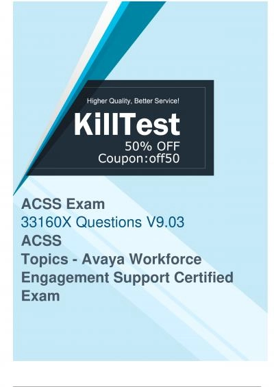 Newest Avaya 33160X Exam Questions - Pass Your Exam with Guarantee