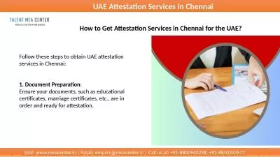 Expert UAE Attestation Services in Chennai