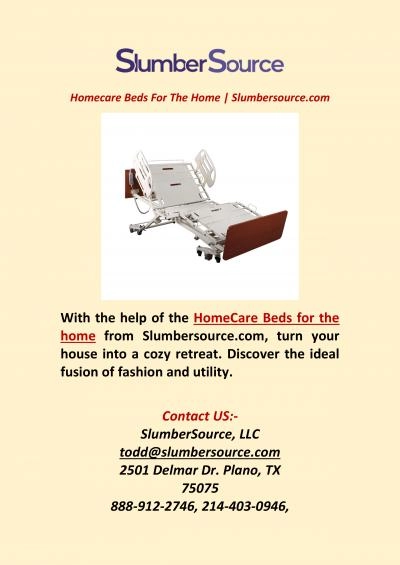 Homecare Beds For The Home | Slumbersource.com