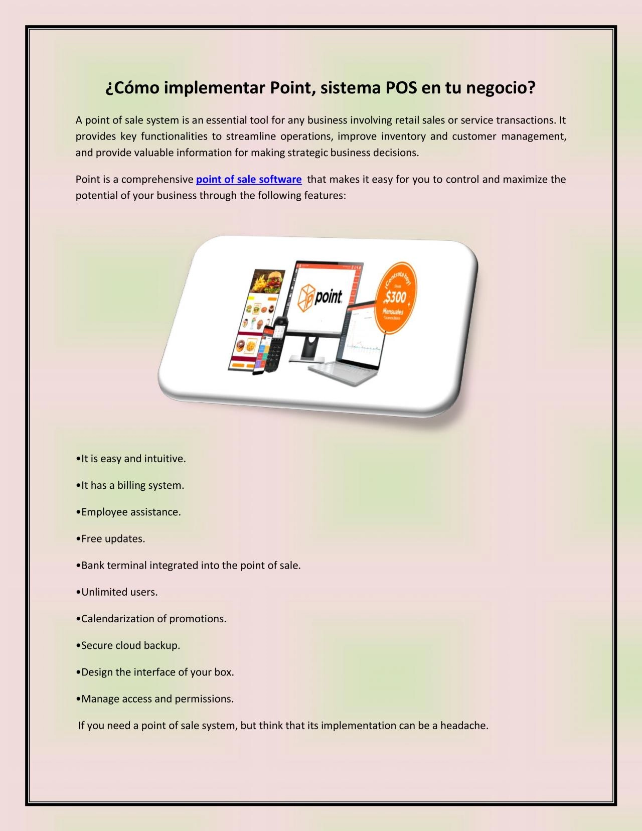 PDF-¿Cómo implementar Point, sistema POS en tu negocio?