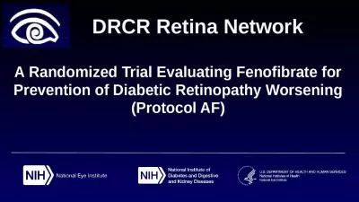 A Randomized Trial Evaluating Fenofibrate for Prevention of Diabetic Retinopathy Worsening (Protoco