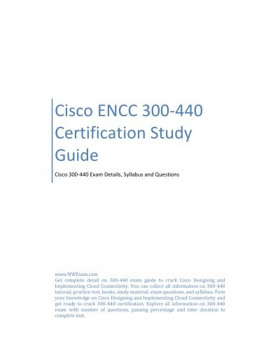 Cisco ENCC 300-440 Certification Study Guide