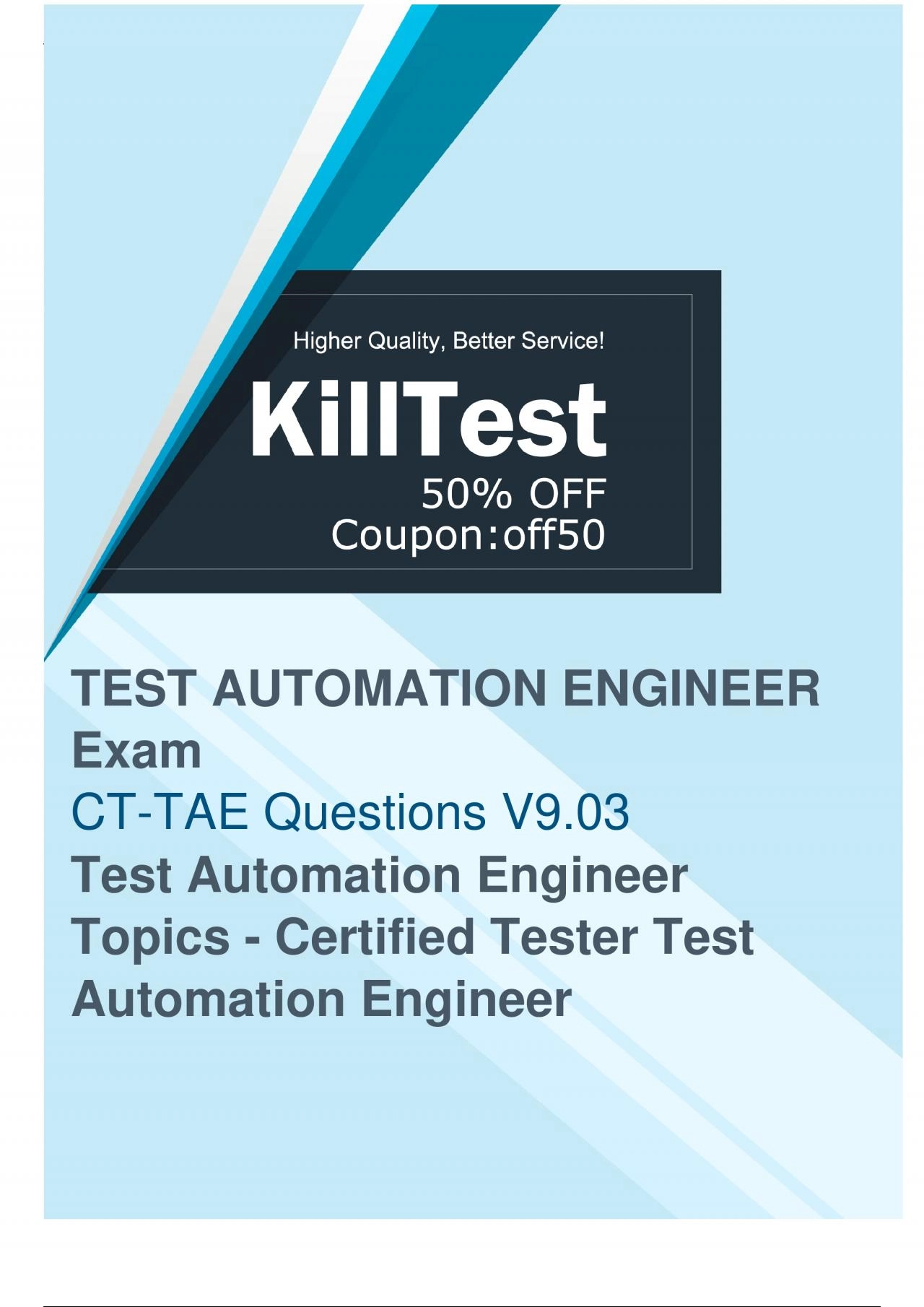 PDF-Comprehensive CT-TAE Study Guide - Demand for ISTQB CT-TAE Exam Preapration