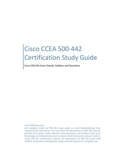 Cisco CCEA 500-442 Certification Study Guide
