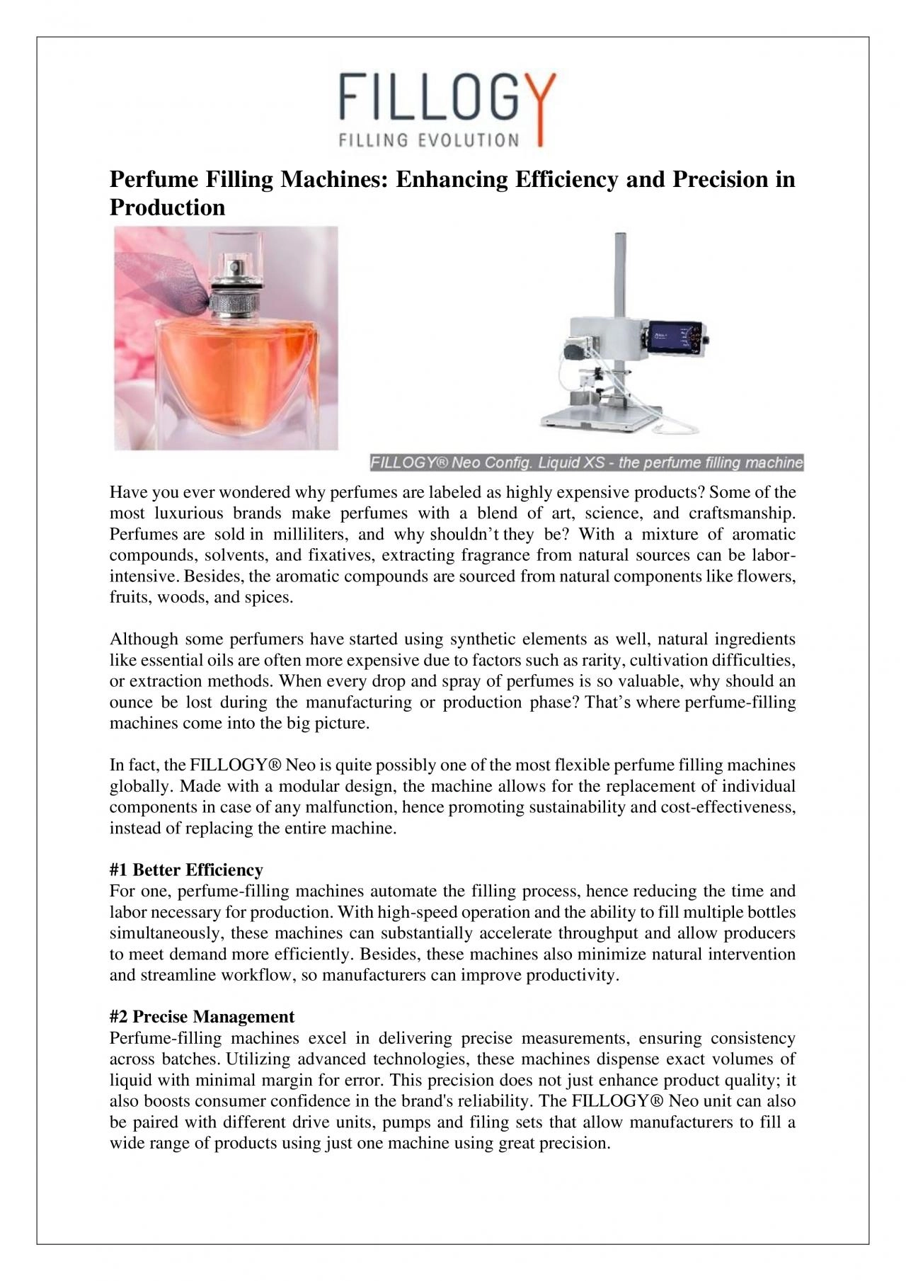 PDF-FILLING EVOLUTION GmbH - Perfume Filling Machines: Enhancing Efficiency and Precision