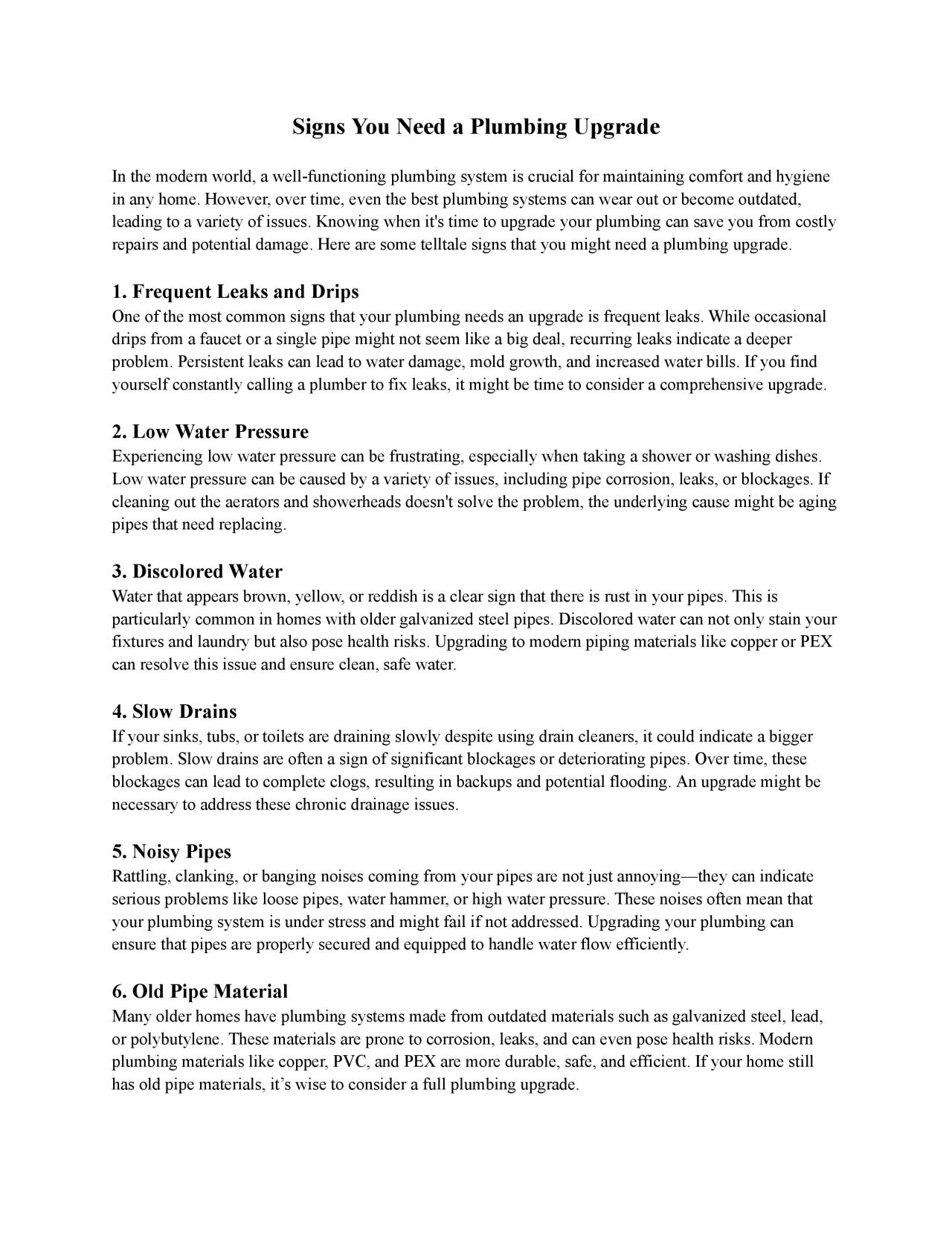 PDF-Signs You Need a Plumbing Upgrade