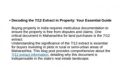 Decoding What is 7/12 in Property: Your Essential Guide