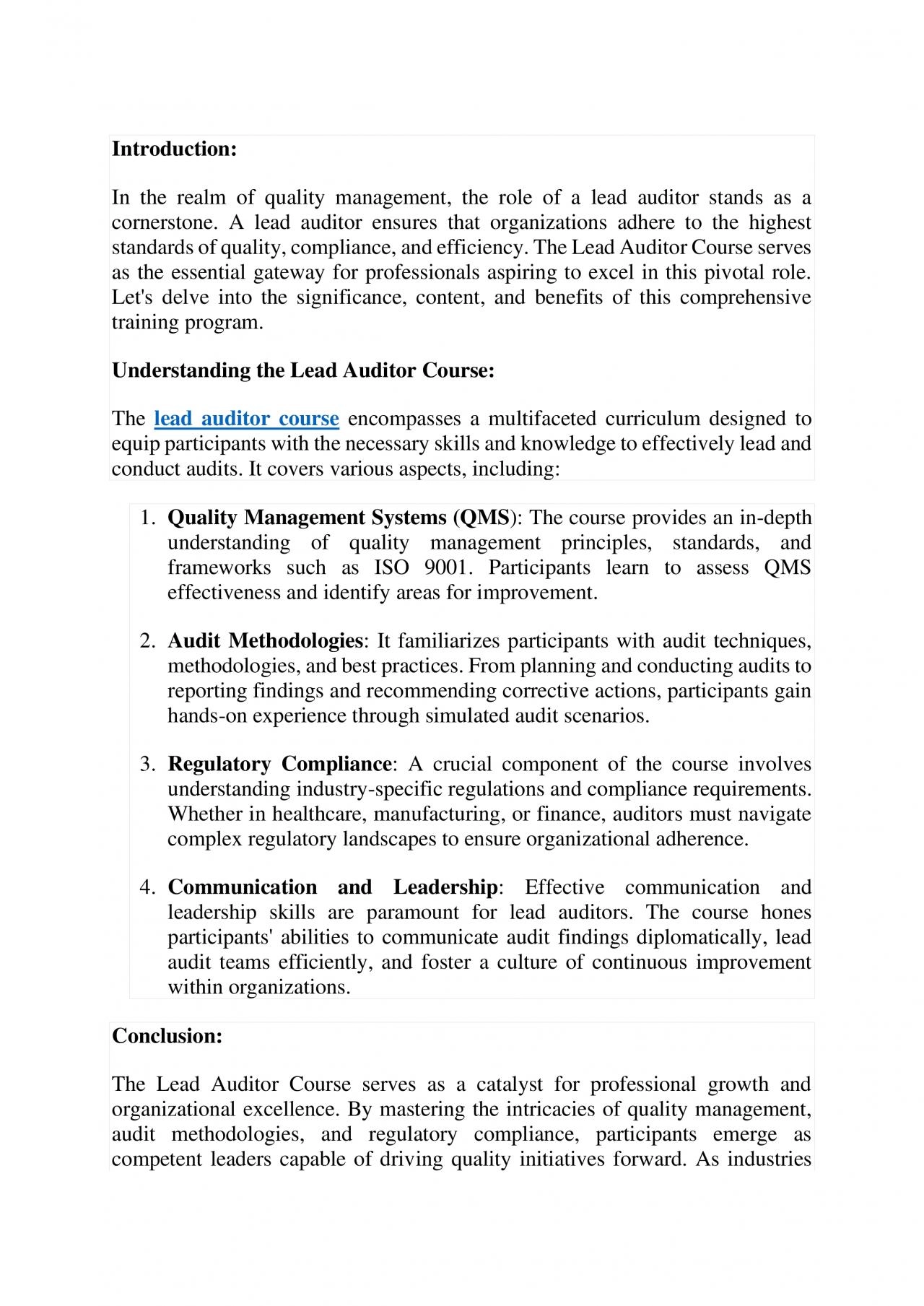 PDF-ISO Lead Auditor Training