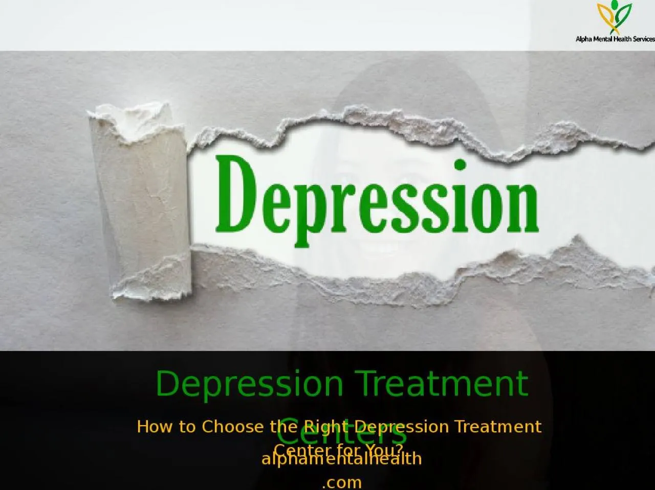 PPT-Depression Treatment Centers