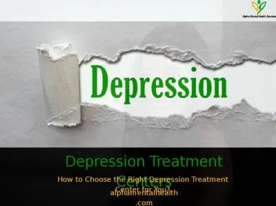 Depression Treatment Centers