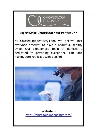 Expert Smile Dentists for Your Perfect Grin