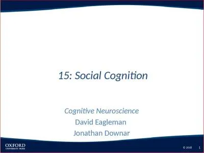 15: Social Cognition Cognitive Neuroscience