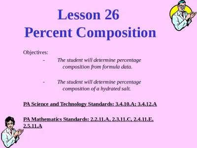 Lesson 26  Percent Composition