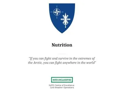 Nutrition ”If you can fight and survive in the extremes of