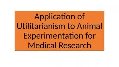 Application of  Utilitarianism