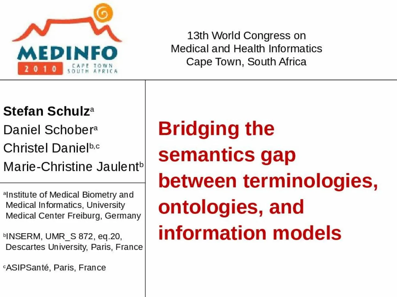 PPT-Bridging the semantics gap