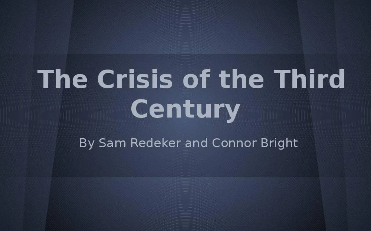 PPT-The Crisis of the Third Century