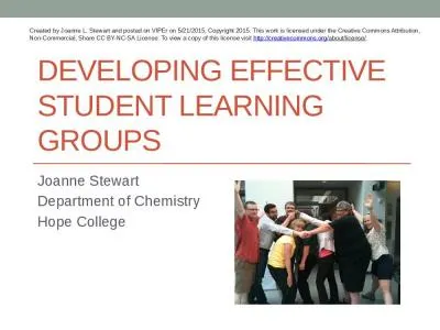 developing effective student learning groups