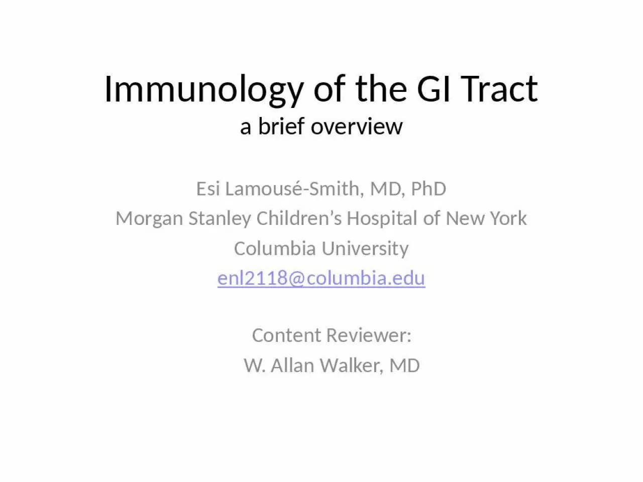 PPT-Immunology of the GI Tract