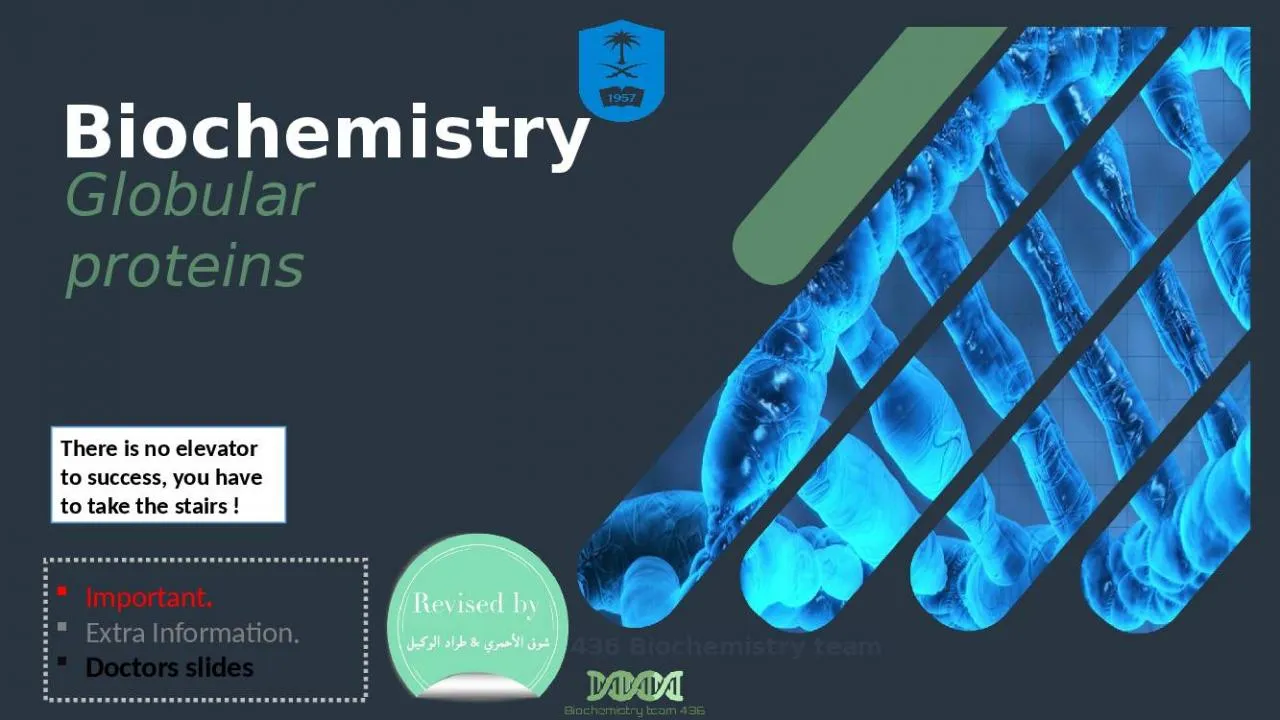 PPT-Biochemistry Globular proteins