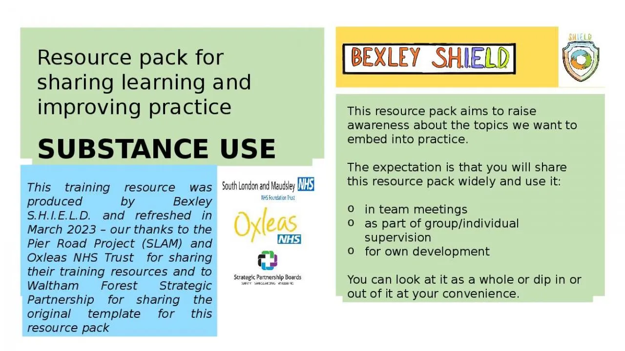 PPT-Resource pack for sharing learning and improving practice