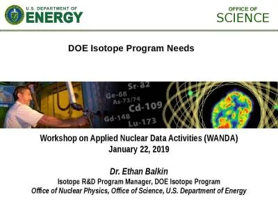 Workshop on Applied Nuclear Data Activities (WANDA)