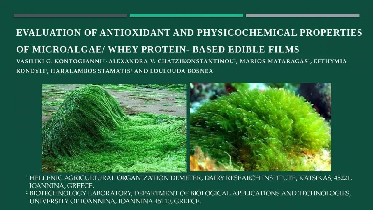 PPT-Evaluation of antioxidant and physicochemical properties of microalgae/ whey protein-