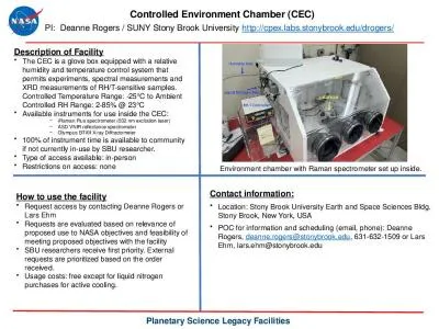 Controlled Environment Chamber (CEC)