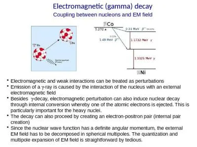 Electromagnetic (gamma) decay