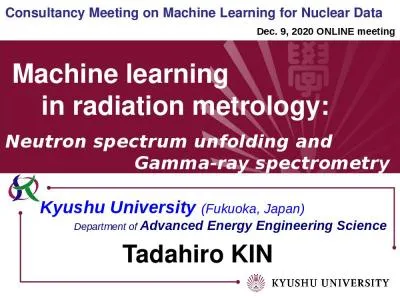 Consultancy Meeting on Machine Learning for Nuclear Data