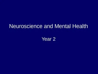 Neuroscience and Mental Health