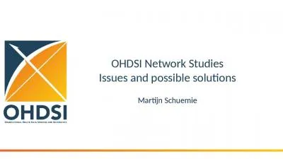 OHDSI Network Studies Issues and