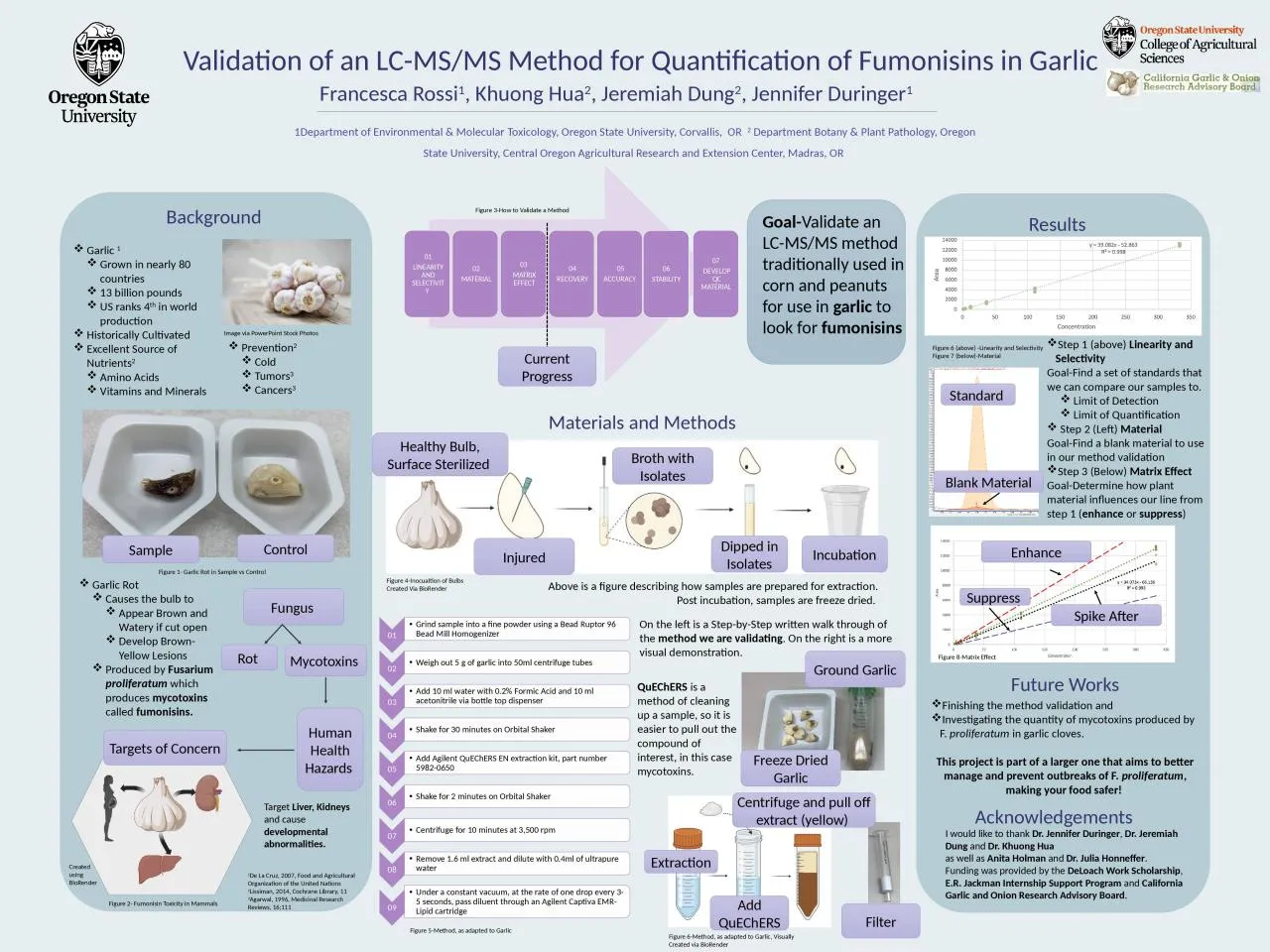 PPT-Validation of an LC-MS/MS Method for Quantification of Fumonisins in Garlic