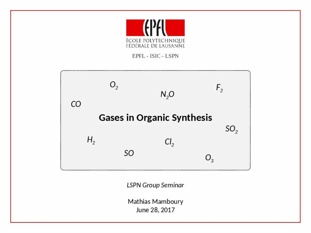 PPT-EPFL - ISIC - LSPN LSPN Group