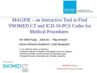MAGPIE – an Interactive Tool to Find SNOMED CT and ICD-10-PCS Codes for Medical Procedures