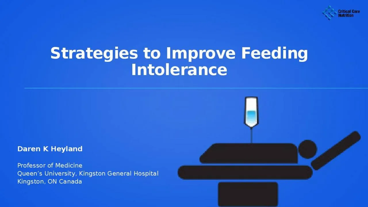 PPT-Strategies to Improve Feeding Intolerance