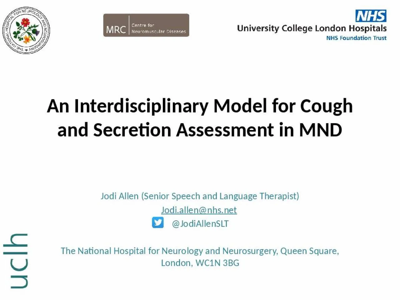 PPT-An Interd isciplinary Model for Cough and Secretion Assessment in MND