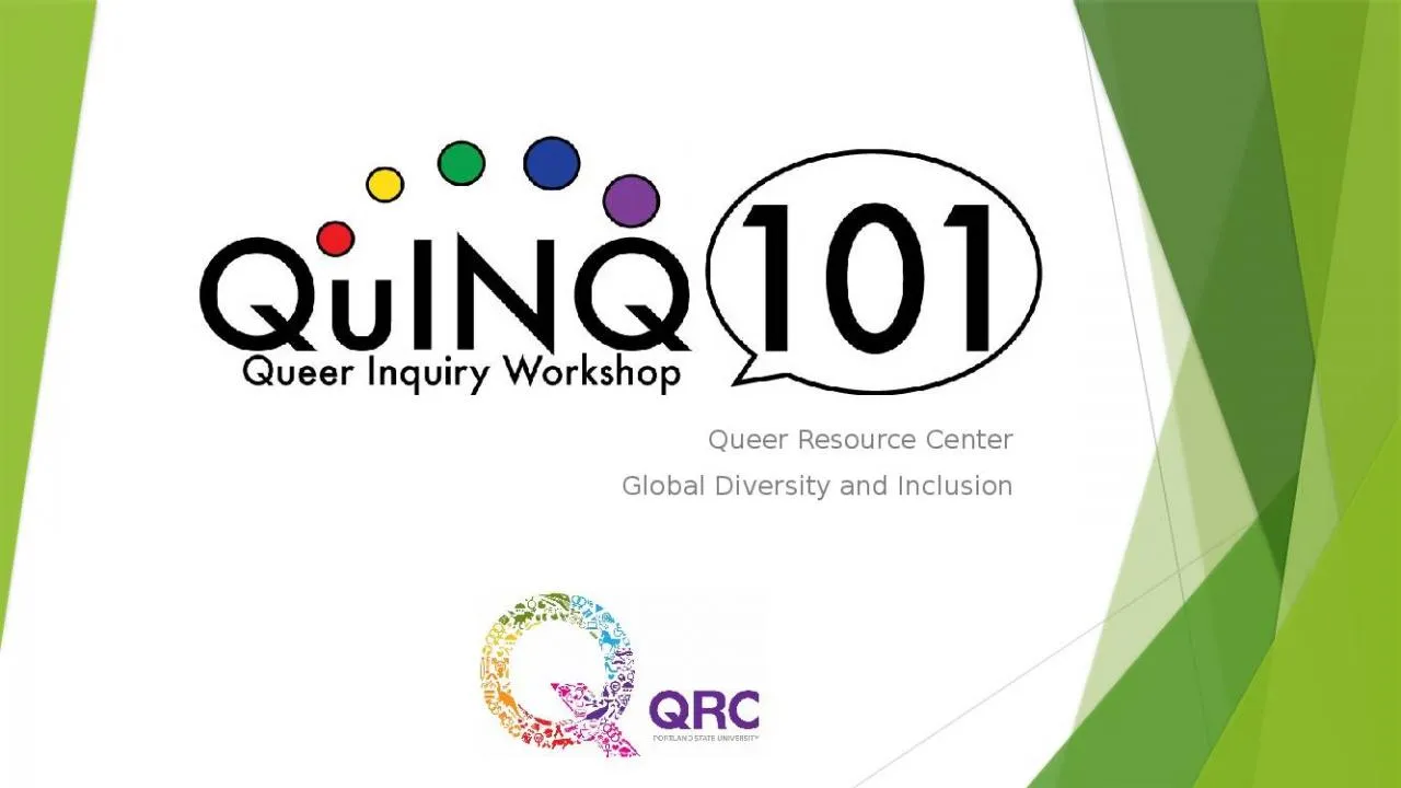 PPT-Queer Resource Center Global Diversity and Inclusion