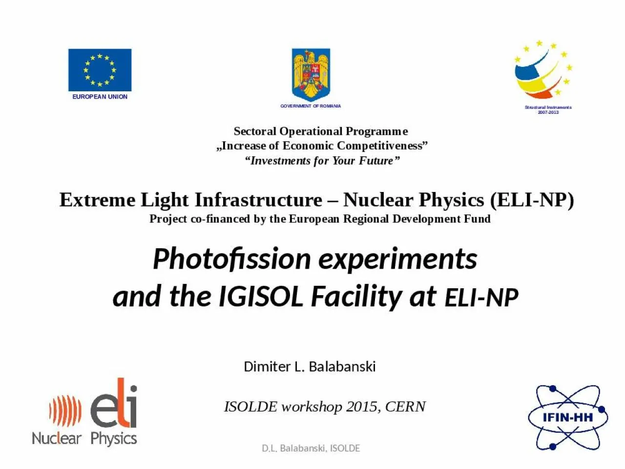 PPT-GOVERNMENT OF ROMANIA Structural Instruments